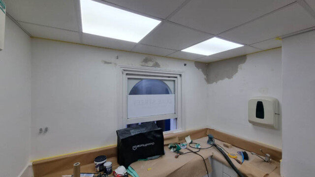 Wall Repair In Progress Dentist Surgery Brighton