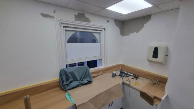 In Progress Painting Brighton Dentist