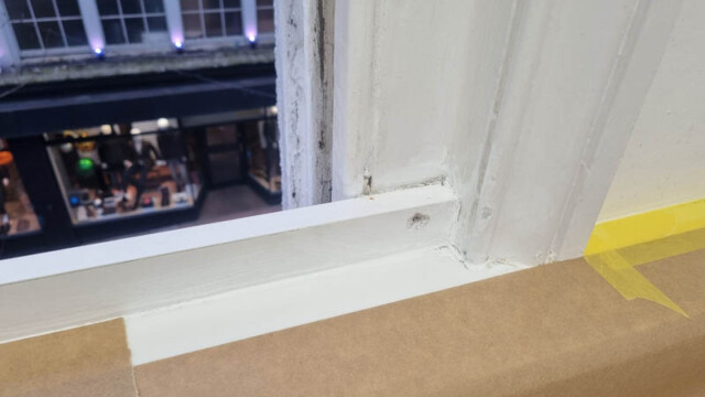 Window Sill Painting Brighton Dentist