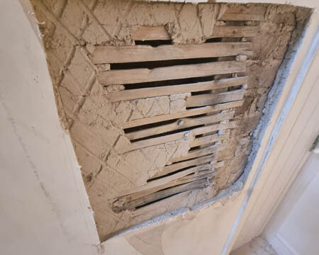 Brighton Wall Repair In Progress
