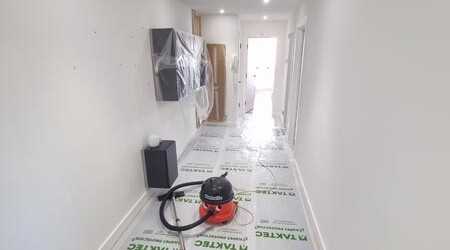 In progress hallway decorating Brighton