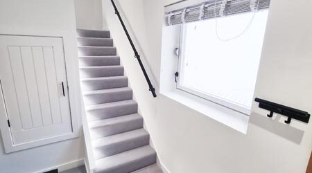 Finished Stair case decorating brighton