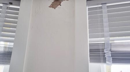 In progress wall repair brunswick brighton