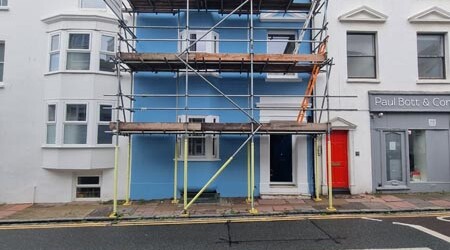 Exterior painting in progress brighton