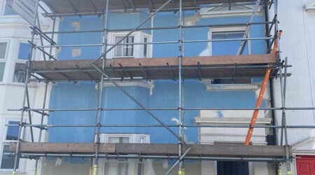 Brighton exterior painting in progress
