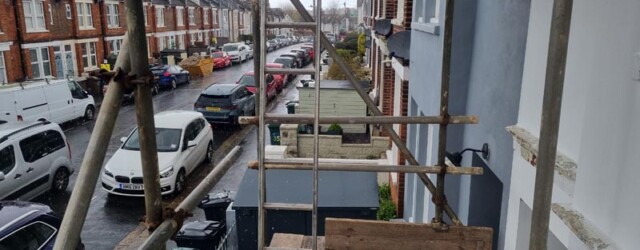 scaffolding in place sandgate road brighton